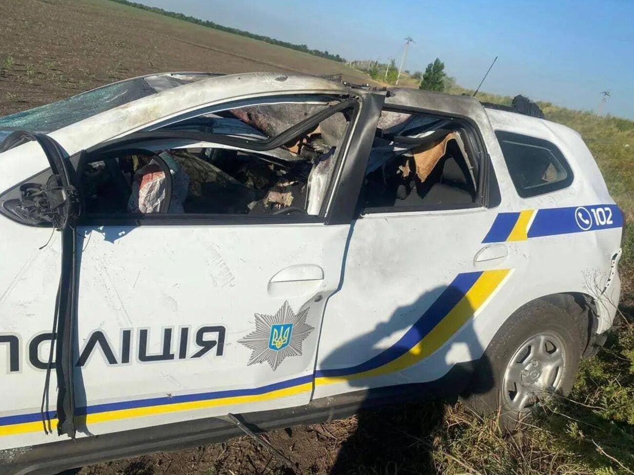 Машина вибухнула на касетному боєприпасі