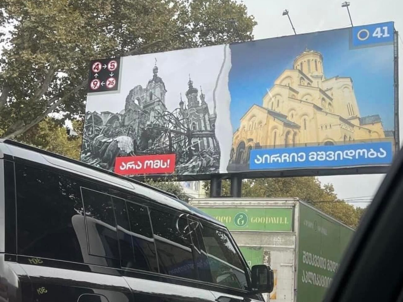 Президентка Грузії назвала ганьбою плакати керівної партії