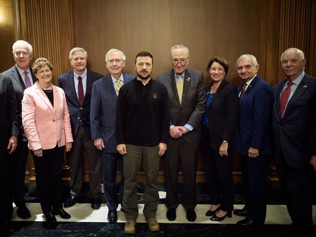 Во встрече с Зеленским участвовали сенаторы обеих партий