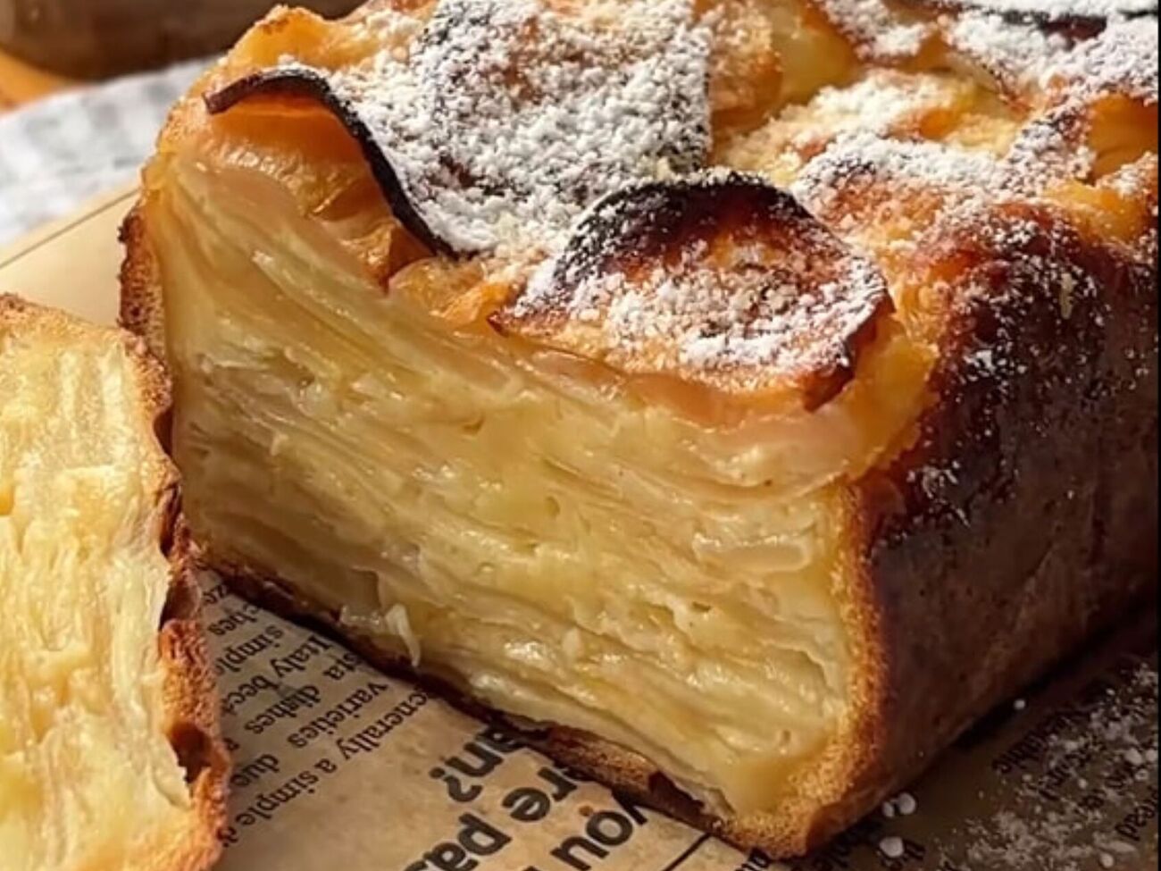 Кекс по этому рецепту состоит на 95% из яблок