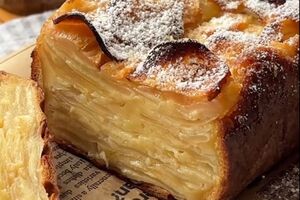 Кекс по этому рецепту состоит на 95% из яблок