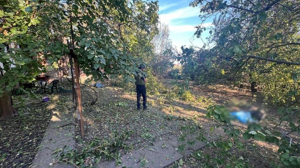 Российские снаряды попали во двор частного домовладения в Марганце, сообщили в полиции
