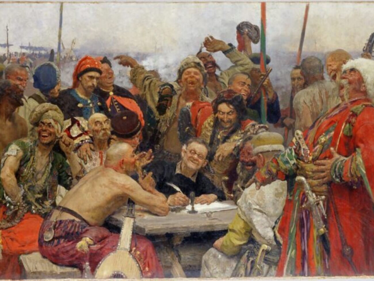 Картину "Запорожцы пишут письмо турецкому султану" Репин создавал в течение 1880–1891 годов