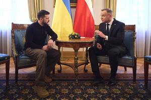 Зеленский сообщил, что говорил с Дудой об обороне, политике и санкциях
