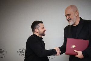 Зеленский и Рама встретились в Давосе