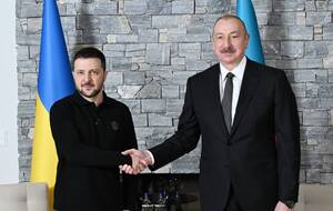 Алієв і Зеленський провели зустріч на підставі звернення української сторони, зазначили на сайті президента Азербайджану