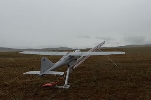 Пілоти FPV-дронів бригади "Рубіж" вистежили російський "Орлан-10", після чого знищили його