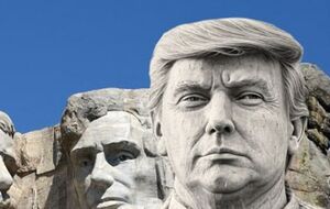 Трампа могут изобразить на горе Рашмор – мемориале, где высечены головы четырех американских президентов, сделавших наибольший вклад в развитие США