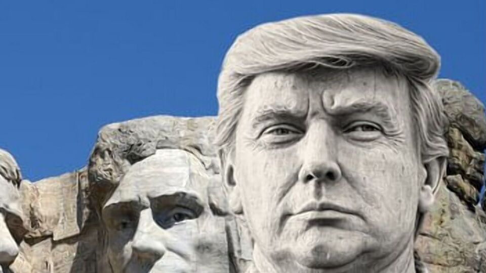 Трампа могут изобразить на горе Рашмор – мемориале, где высечены головы четырех американских президентов, сделавших наибольший вклад в развитие США