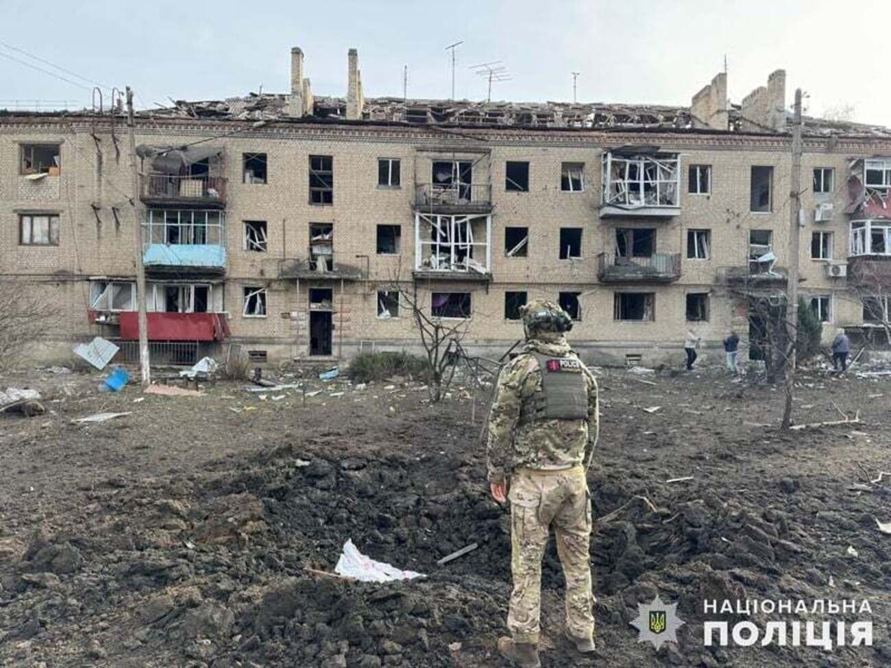 Начальник Донецкой ОВА сообщил, что Россия ежедневно обстреливает Константиновку управляемыми авиабомбами, баллистическими ракетами и FPV-дронами