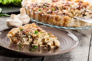 Киш выпекают в два этапа