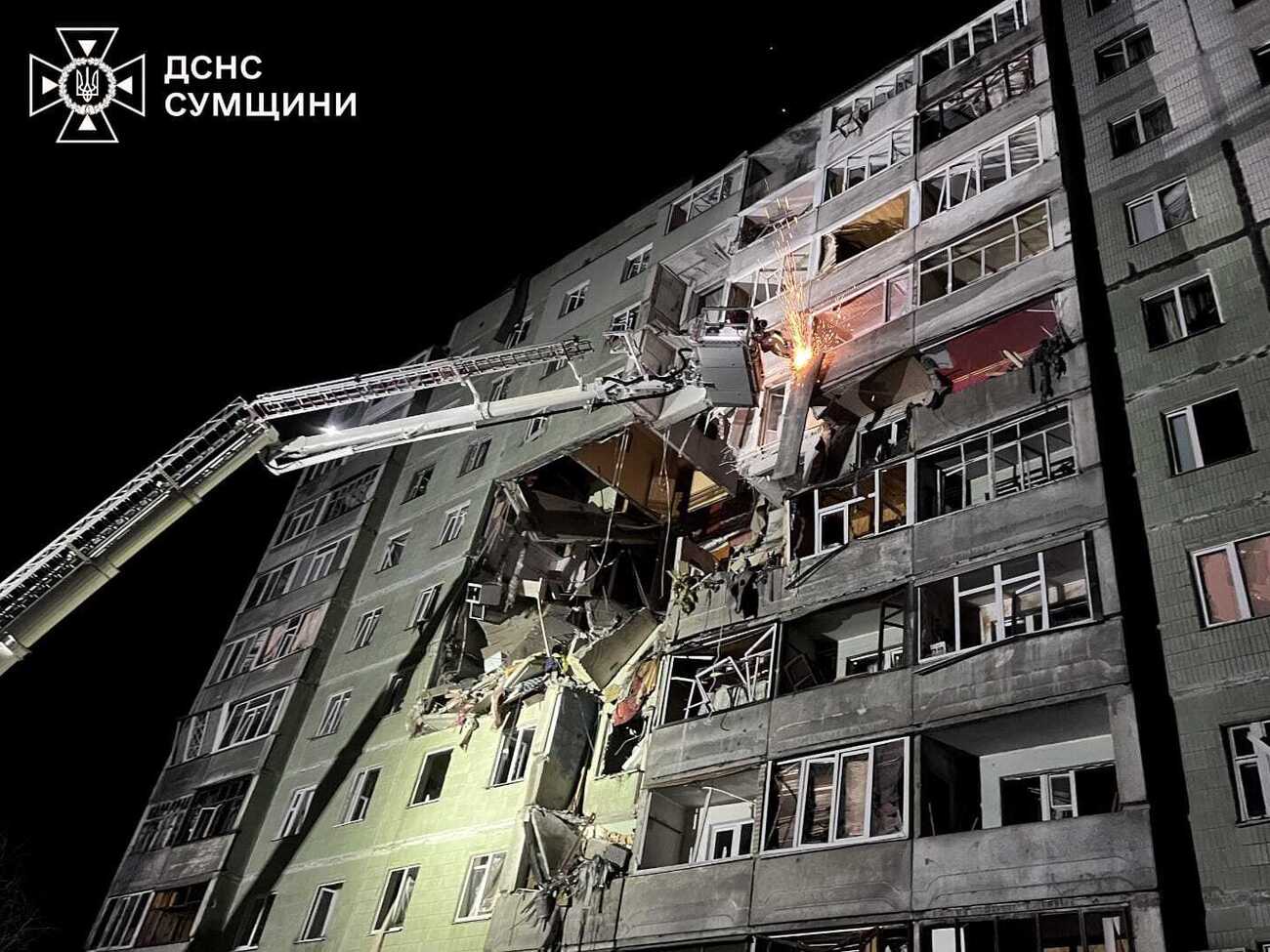 В доме разрушены девять квартир