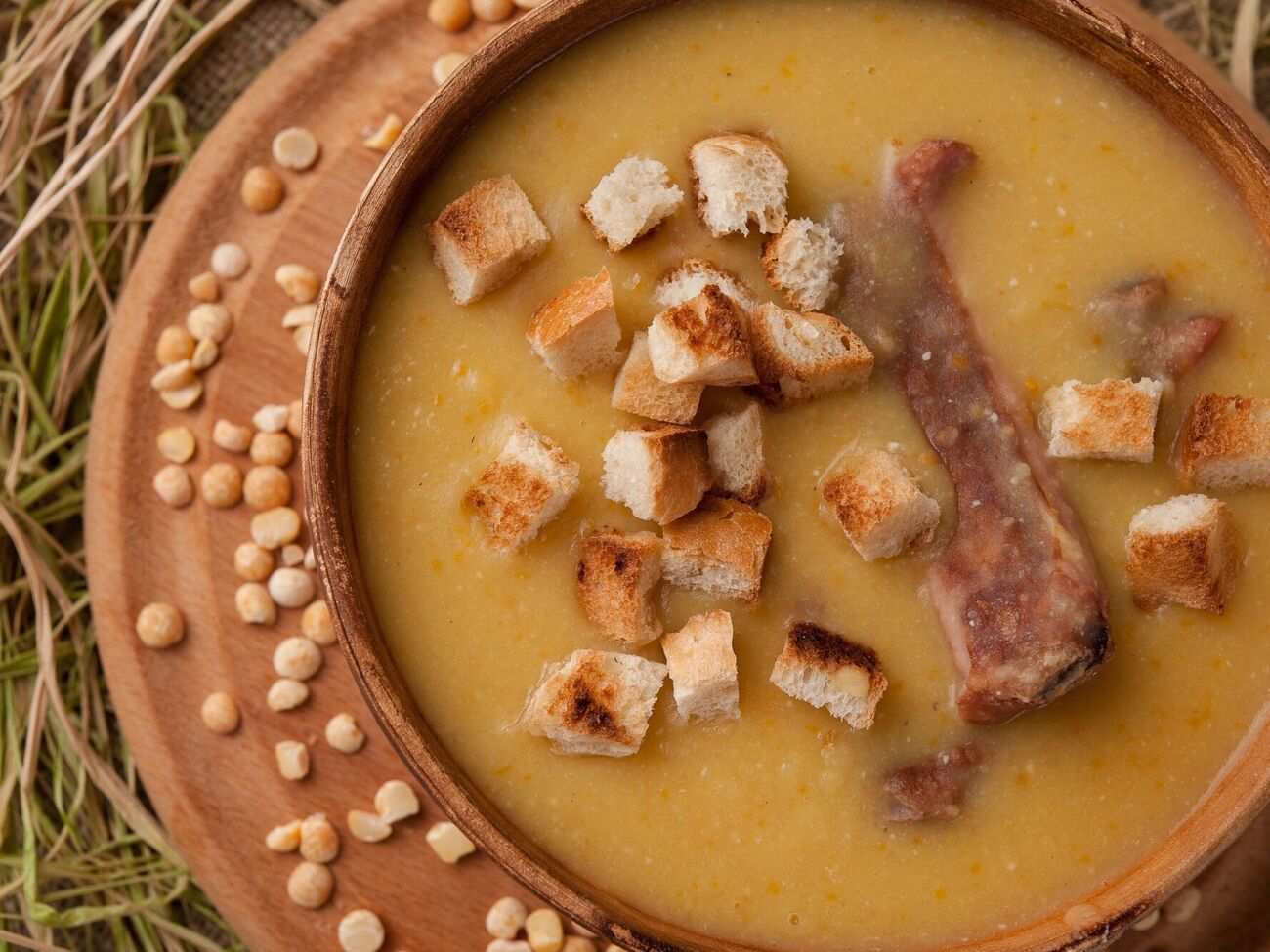 Для этого супа не нужно замачивать горох