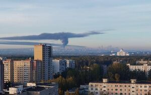 Власти утверждают, что пожар не связан с атакой БПЛА