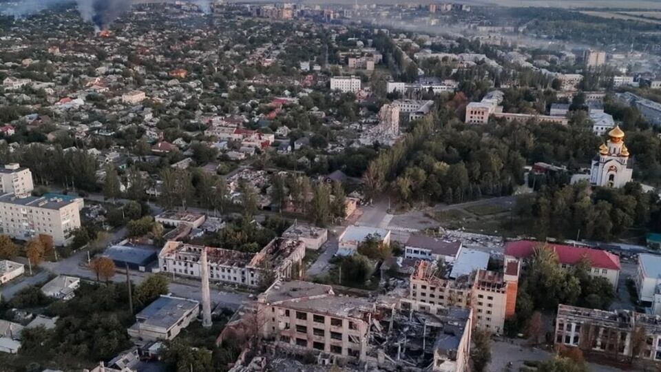 Купянск на данный момент почти разрушен