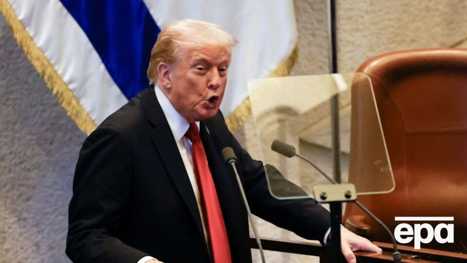 Трамп 13 октября выступил в Кнессете