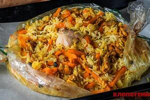 После запекания нужно дать блюду стабилизироваться в закрытом рукаве