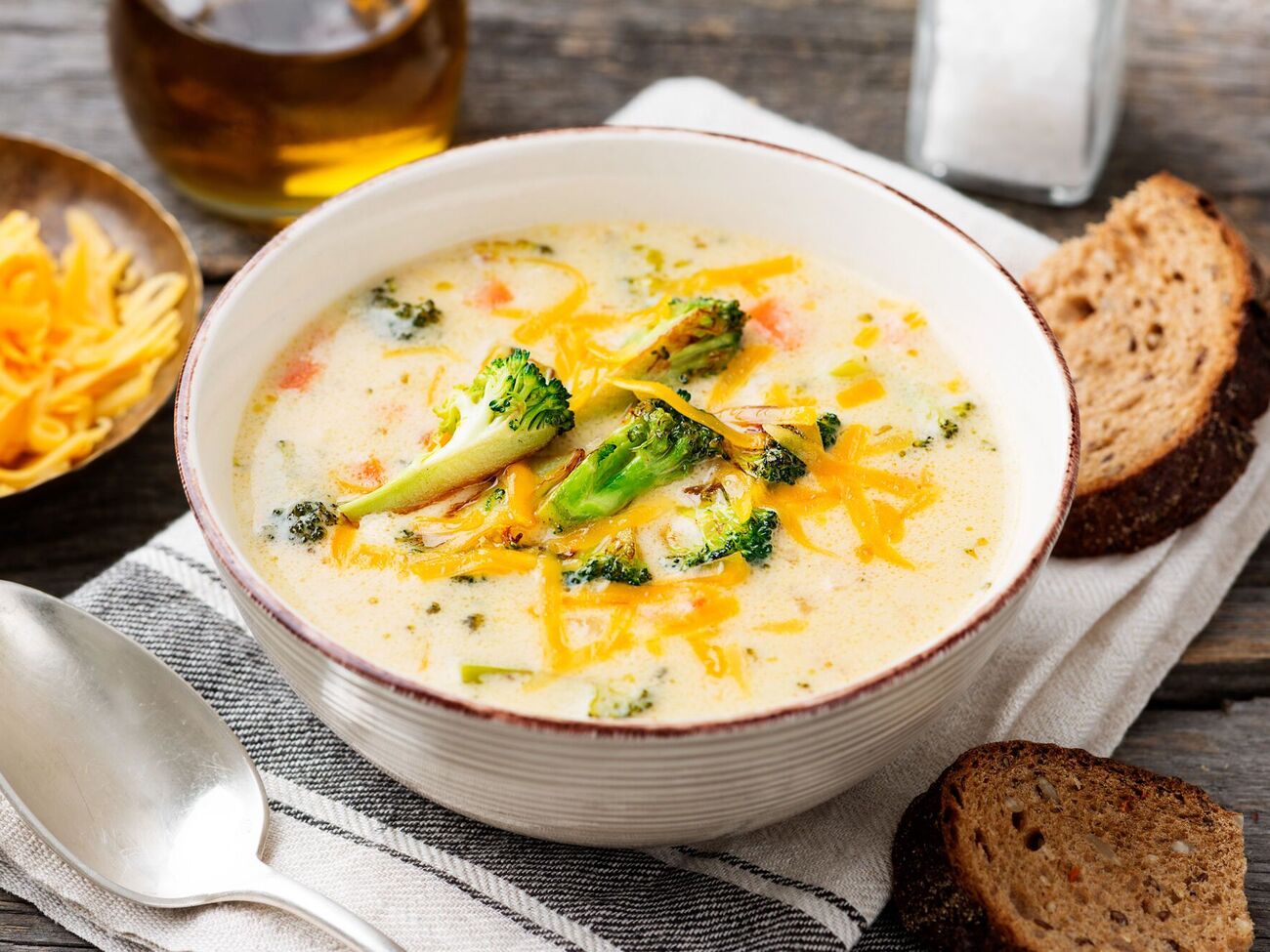 В суп кладут брокколи