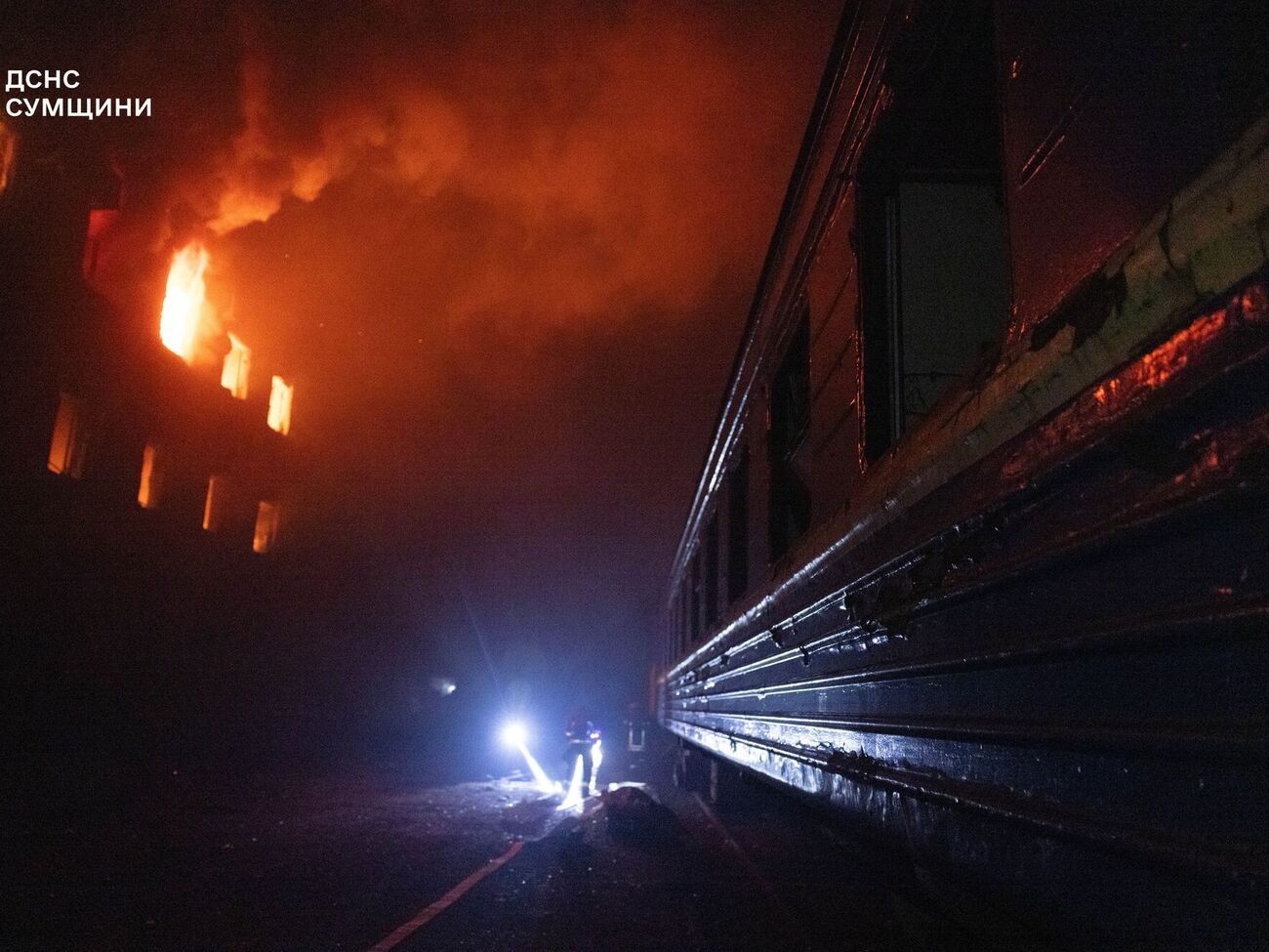 В Сумах под удар попало депо