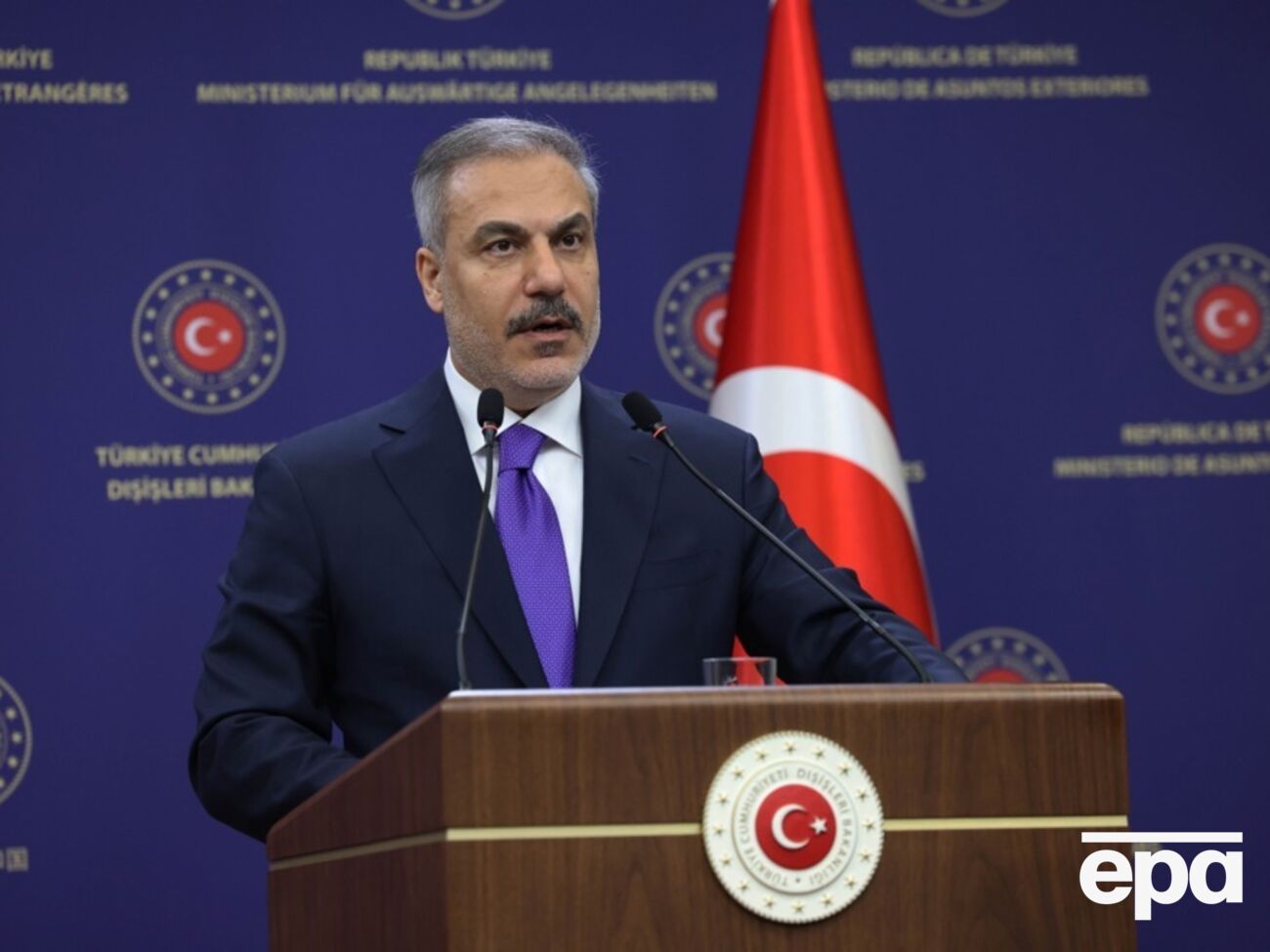 Фидан отметил, что Турция поддерживает диалог с Россией, Украиной, США и ЕС