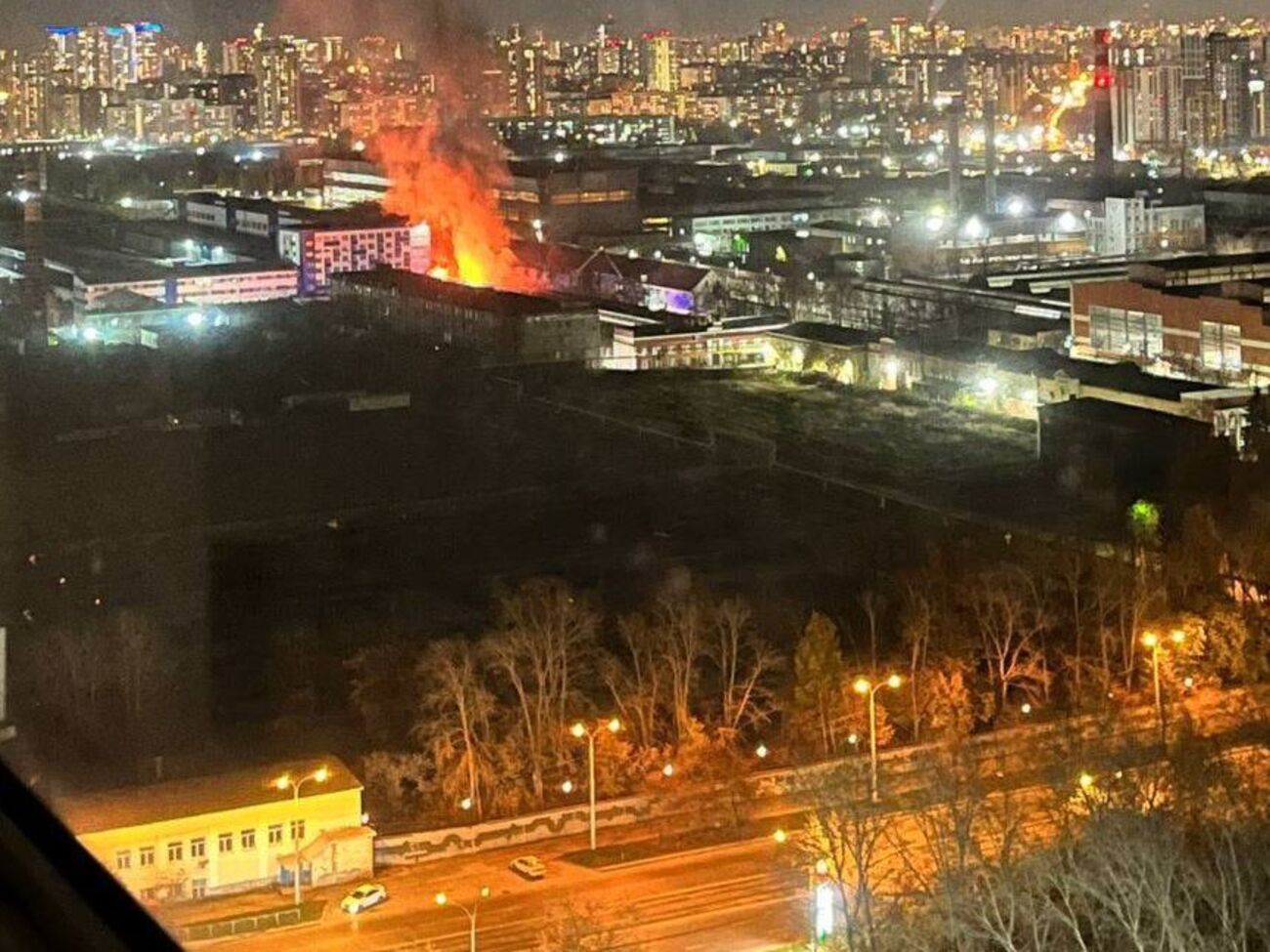 На российском заводе произошло возгорание