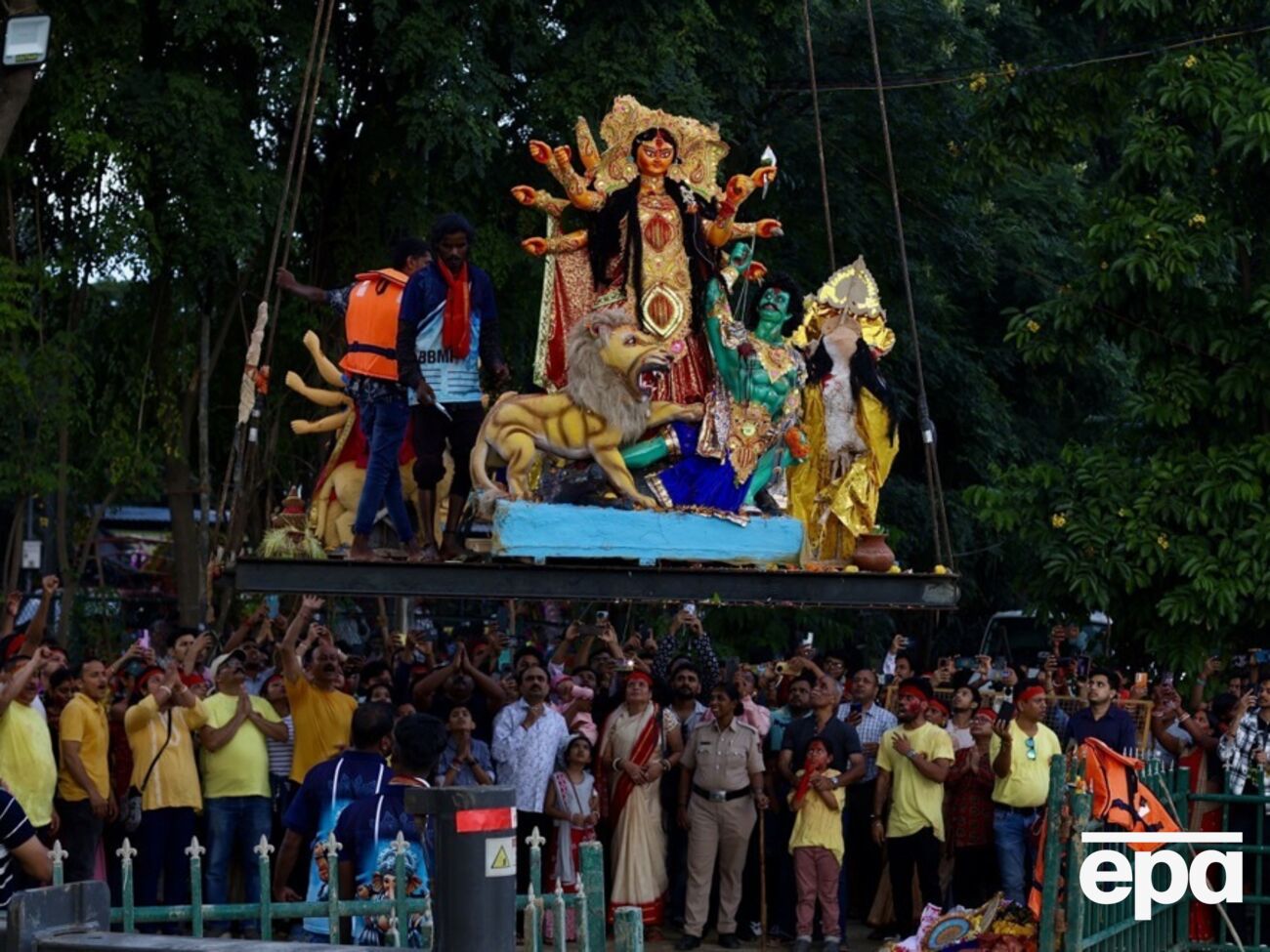 Фестиваль Дурга-Пуджа традиционно проходит в Индии осенью