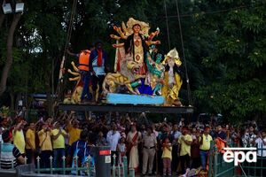 Фестиваль Дурга-Пуджа традиционно проходит в Индии осенью