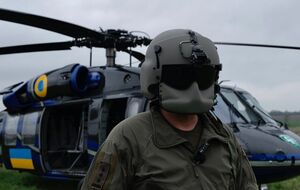 Спецназ прибыл на вертолете ГУР МО Black Hawk