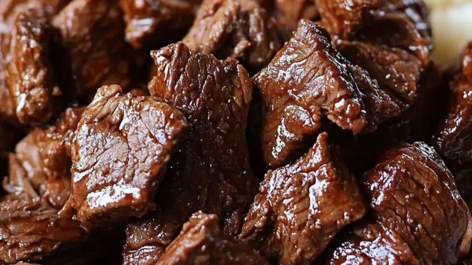 Мясо по этому рецепту получается очень нежным