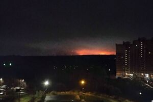 Пабліки показали заграву від пожеж