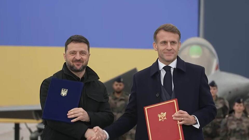 Зеленский и Макрон подписали соглашение о сотрудничестве в сфере приобретения Украиной оборонного оборудования