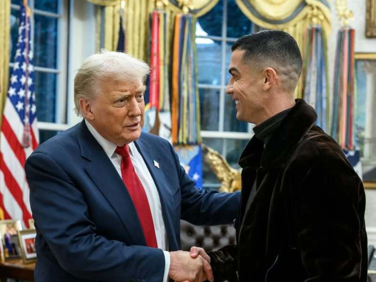 На приеме у Трампа Роналду был со своей избранницей