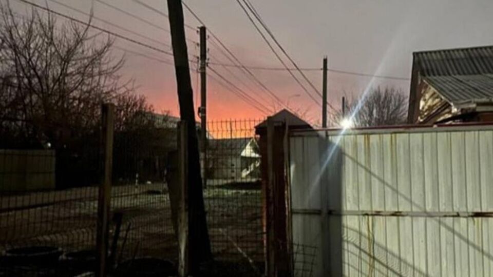 Вследствие атаки дронов вспыхнул пожар