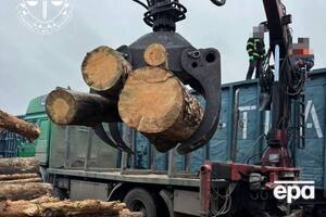 За результатами огляду дев'яти вагонів виявили понад 2 тис. колод сосни вартістю більш ніж 1 млн грн, повідомили в ОГП