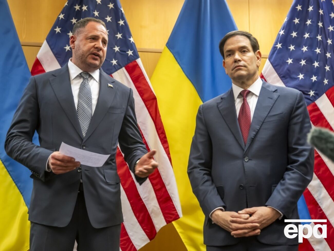 Делегации Украины и США на переговорах в Женеве возглавляли Ермак и Рубио