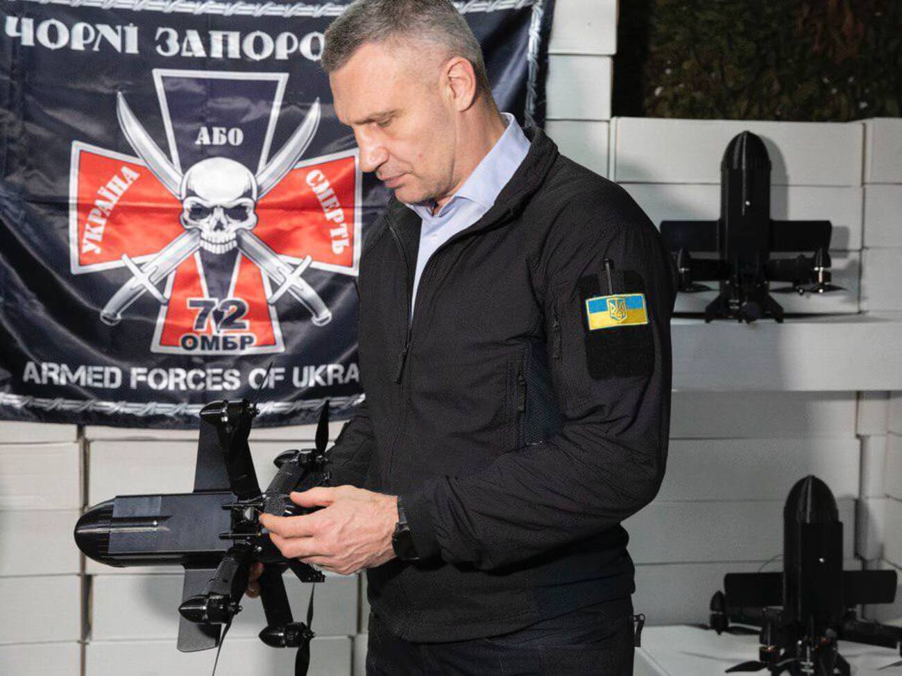 С начала года Киев передал 72-й бригаде уже 3300 беспилотников, отметил Кличко