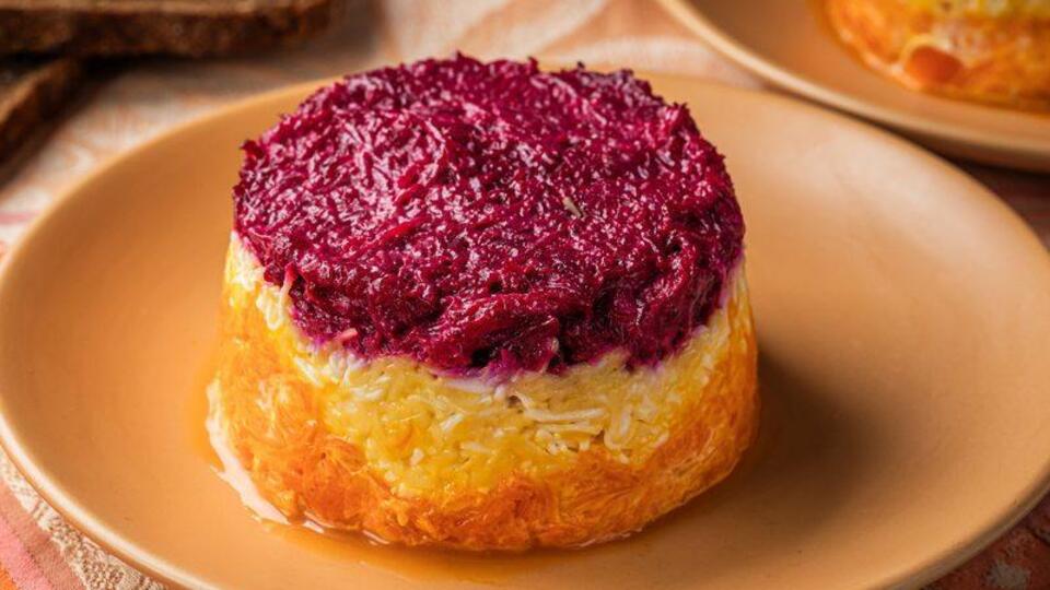 Салат выглядит очень привлекательно