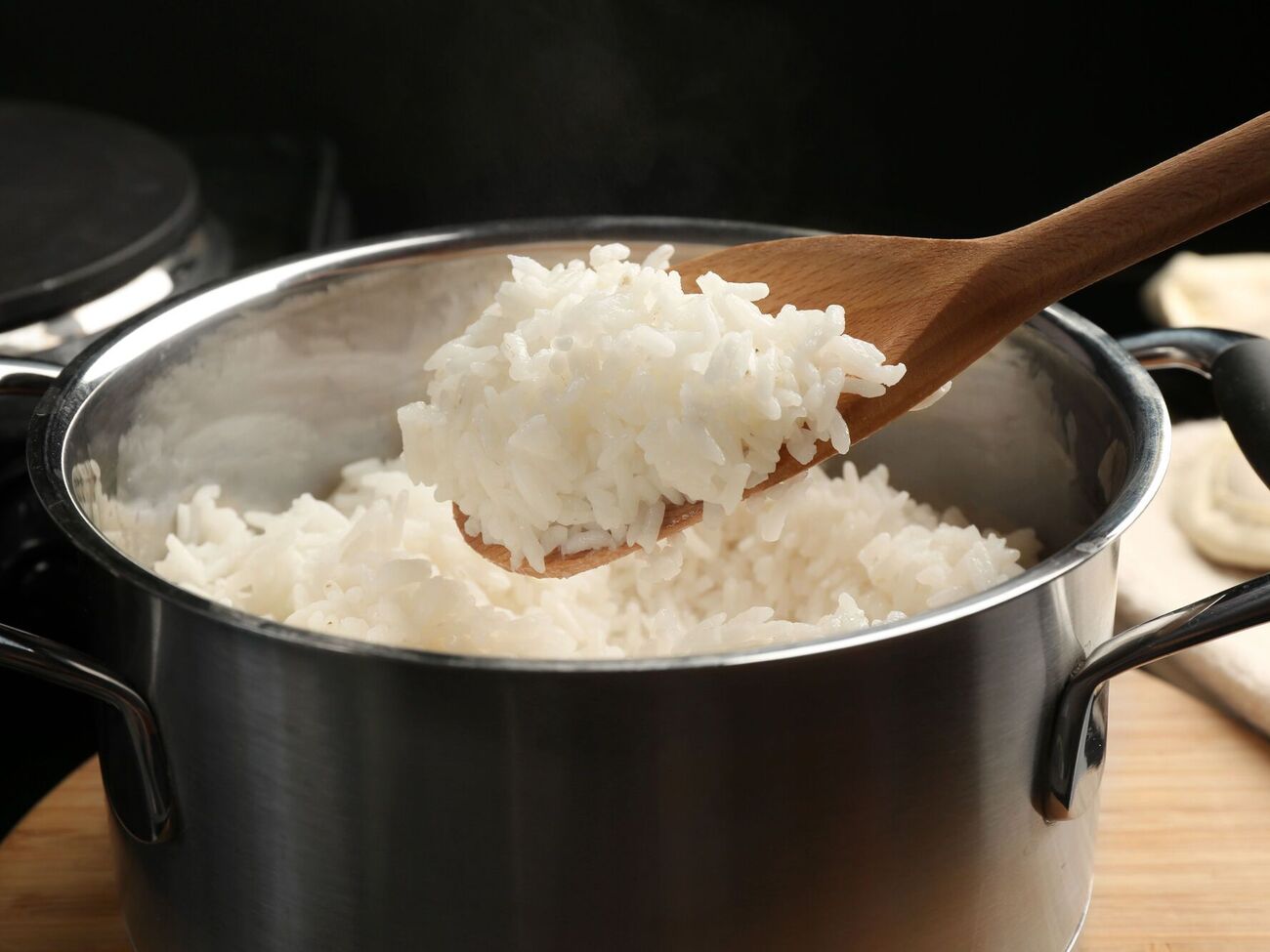 Рис перемешивают один раз