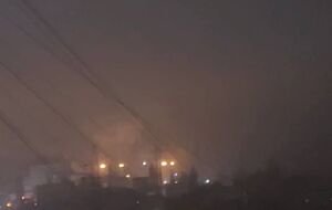 Момент атаки в Воронеже в ночь на 9 ноября 2025 года попал на видео очевидца