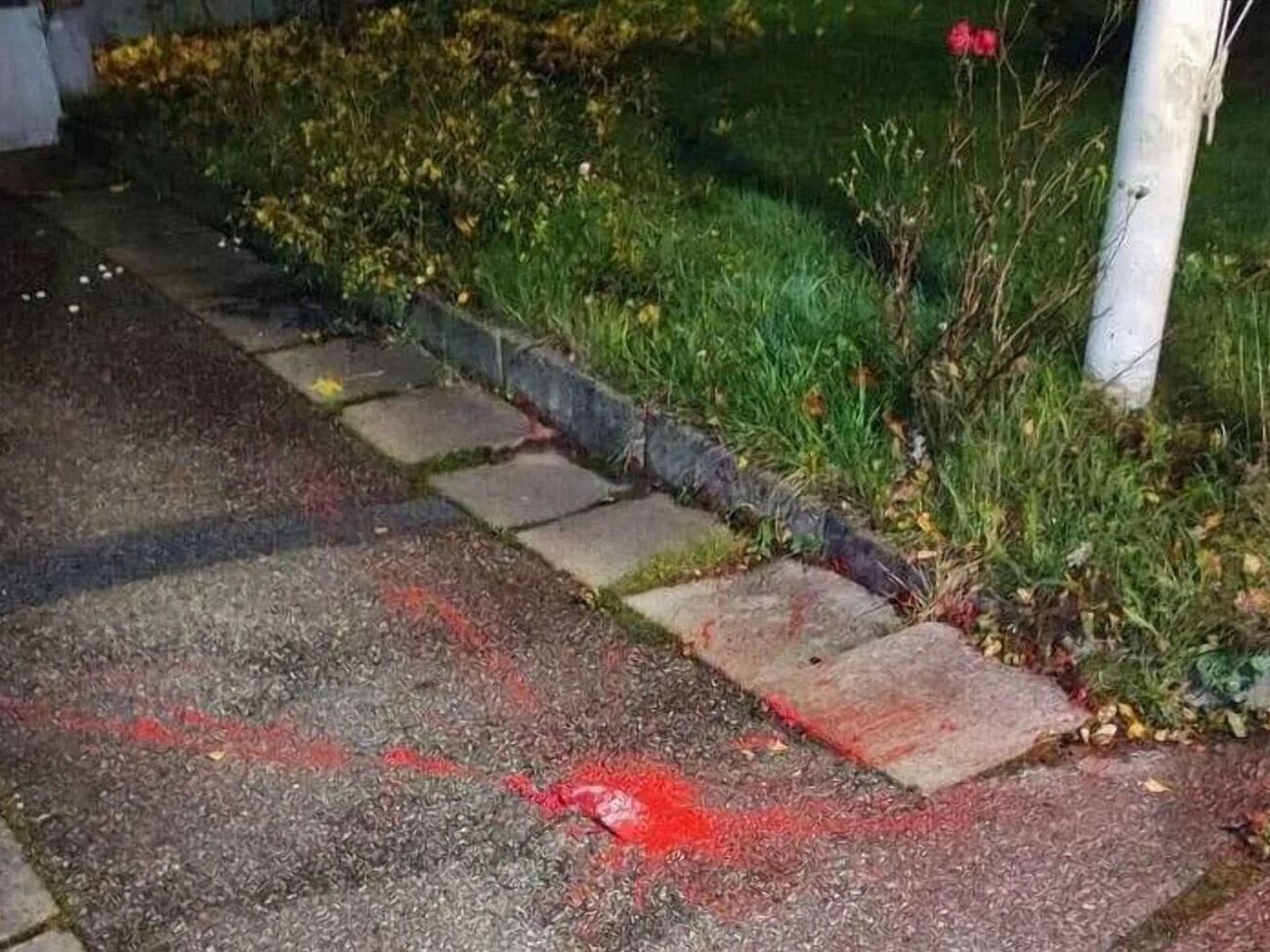 Следователи взяли образцы вещества для анализа и открыли дело по статьям "вандализм" и "преследование"