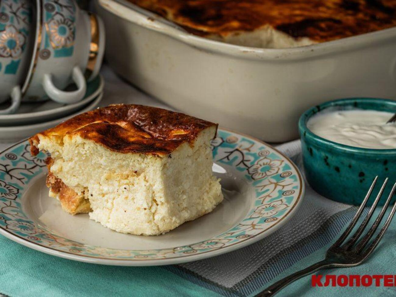 Запеканку подают охлажденной