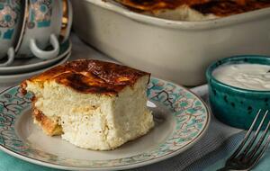 Запеканку подают охлажденной