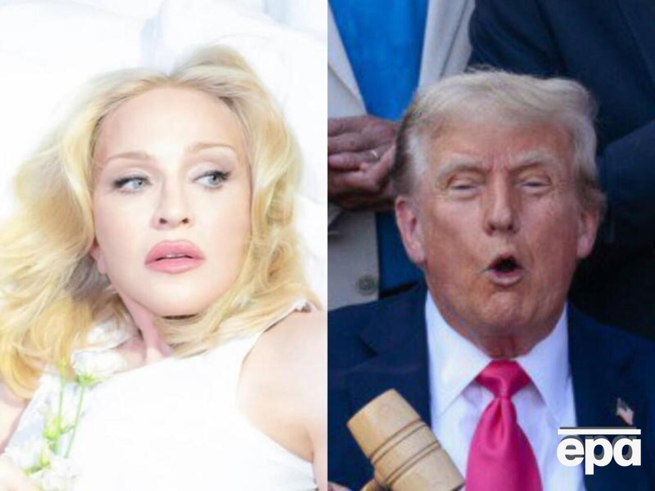 По словам Мадонны, Трамп просит общественность делать вид, что проблемы СПИД никогда не существовало