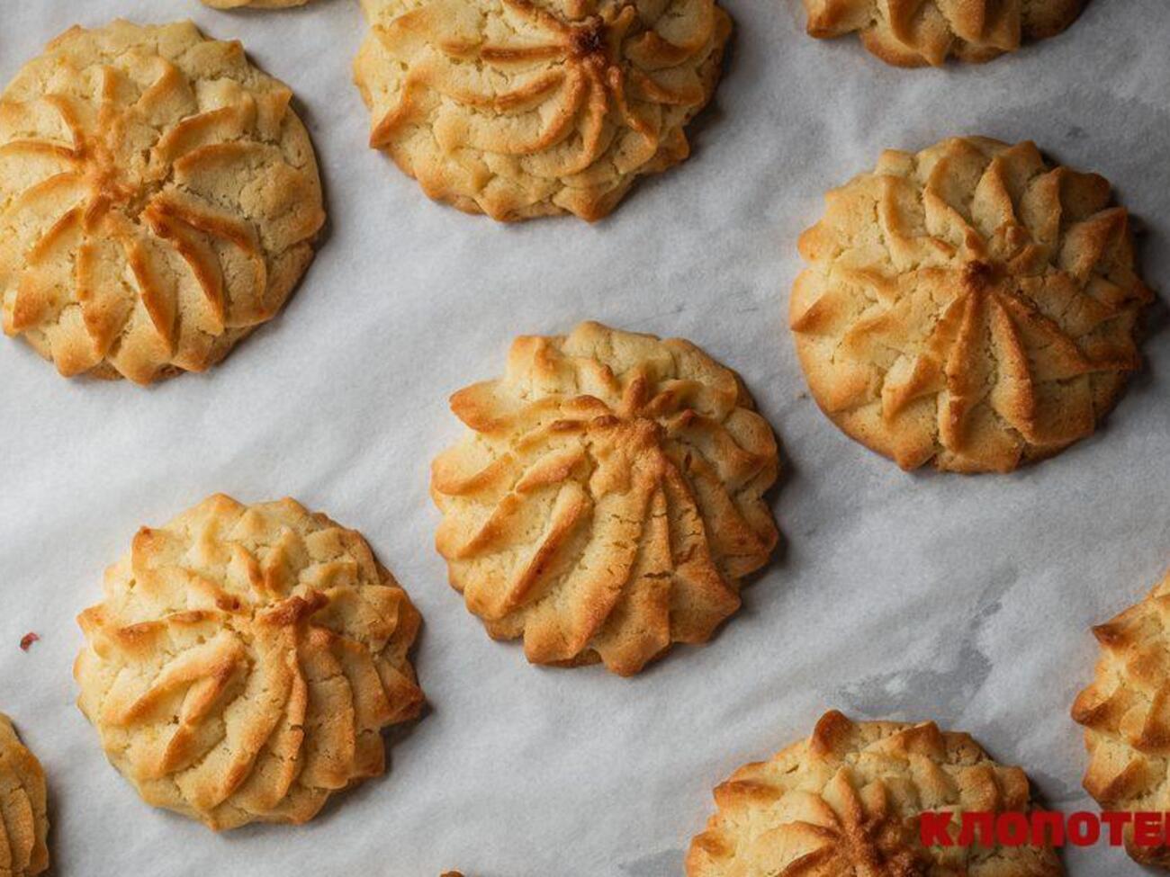 Печенье можно формировать с помощью кондитерского пакета