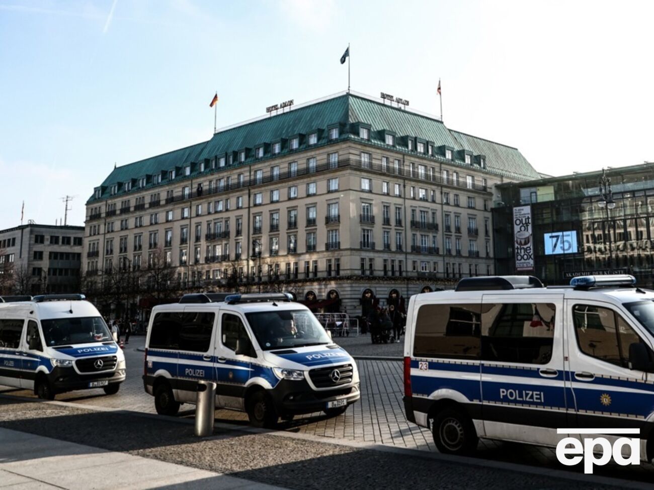 У Берліні на тлі візиту Зеленського перекривають вулиці, а також посилили охорону
