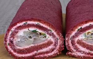 Оставьте рулет в холодильнике на один час