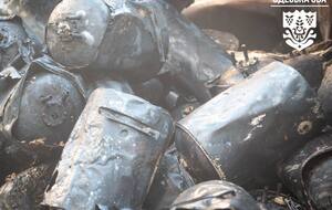 Огонь уничтожил бытовую технику