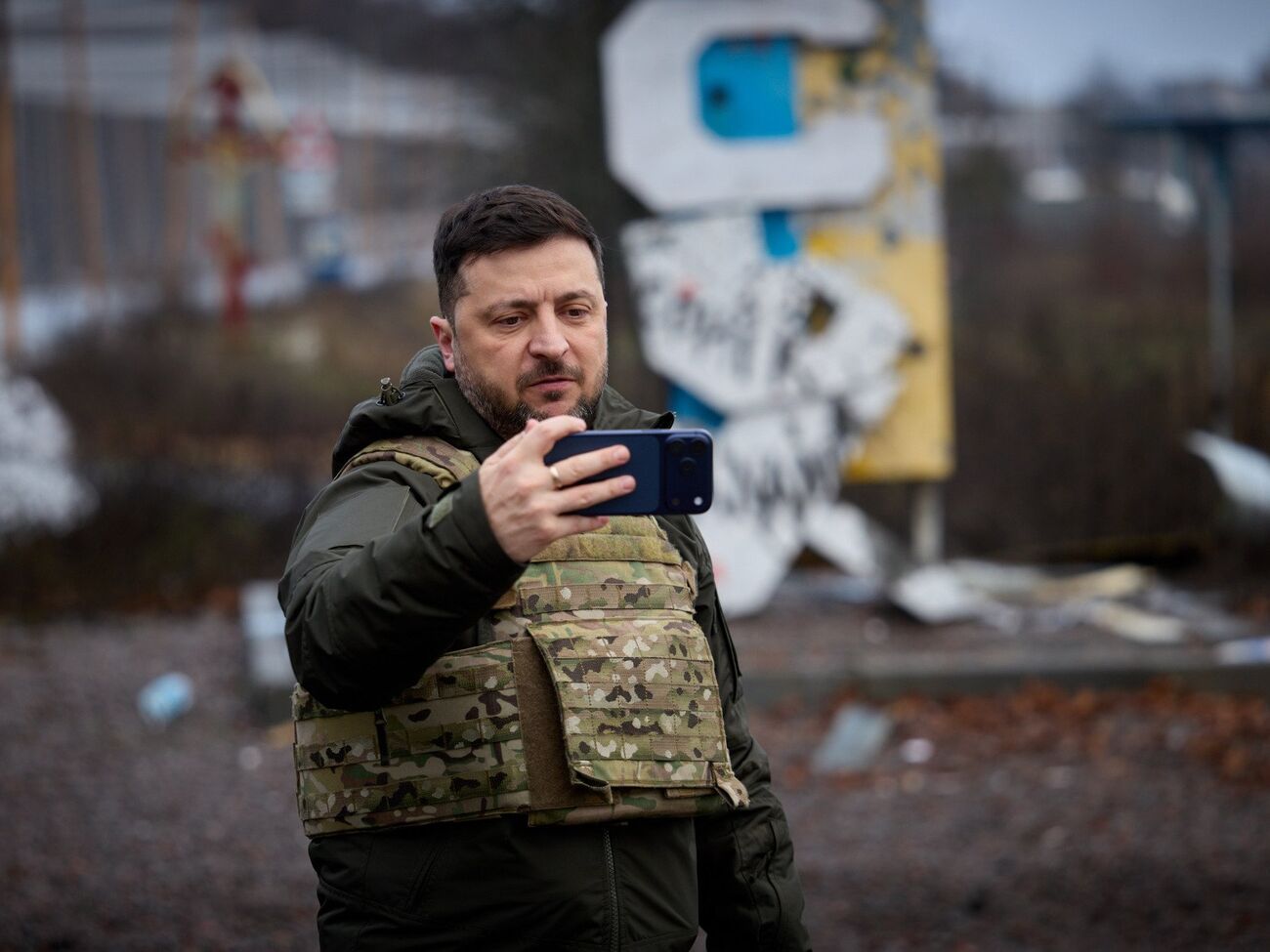 Зеленский записывал обращение из Купянска 12 декабря