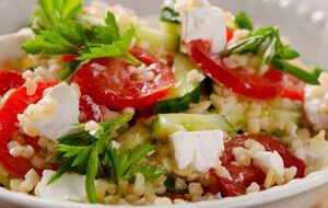 Для салата приготовьте 120 г булгура