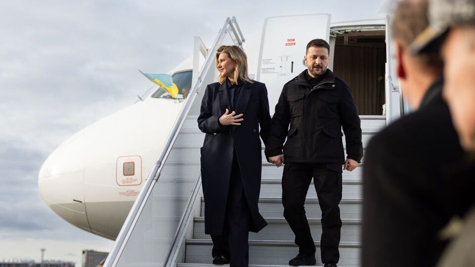Зеленские прилетели в Ирландию